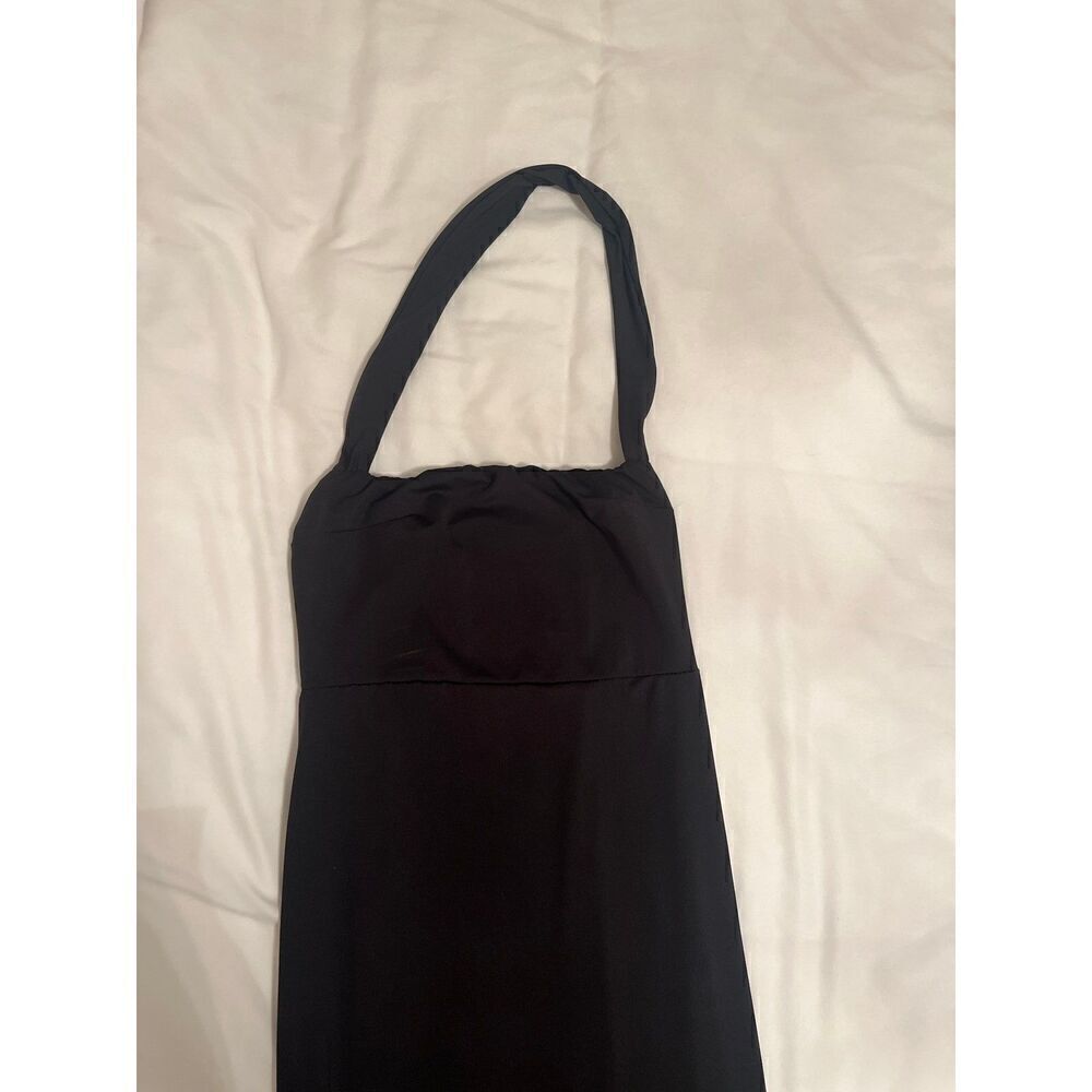 Halter Style Midi Length Little Black Dress size XS